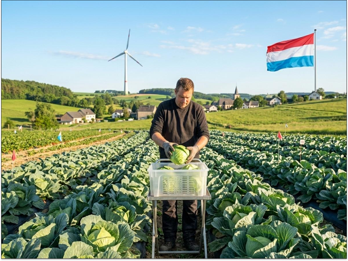 Ouvriers agricoles au Luxembourg